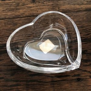 Waterford Siren Heart Valentine Lead Crystal Dish